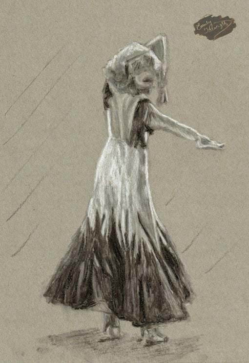 drawing of ginger rogers in the continental, featured image for December News 