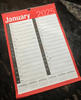 A picture of a 2025 calendar as the featured image for New publications and artwork in 2025 