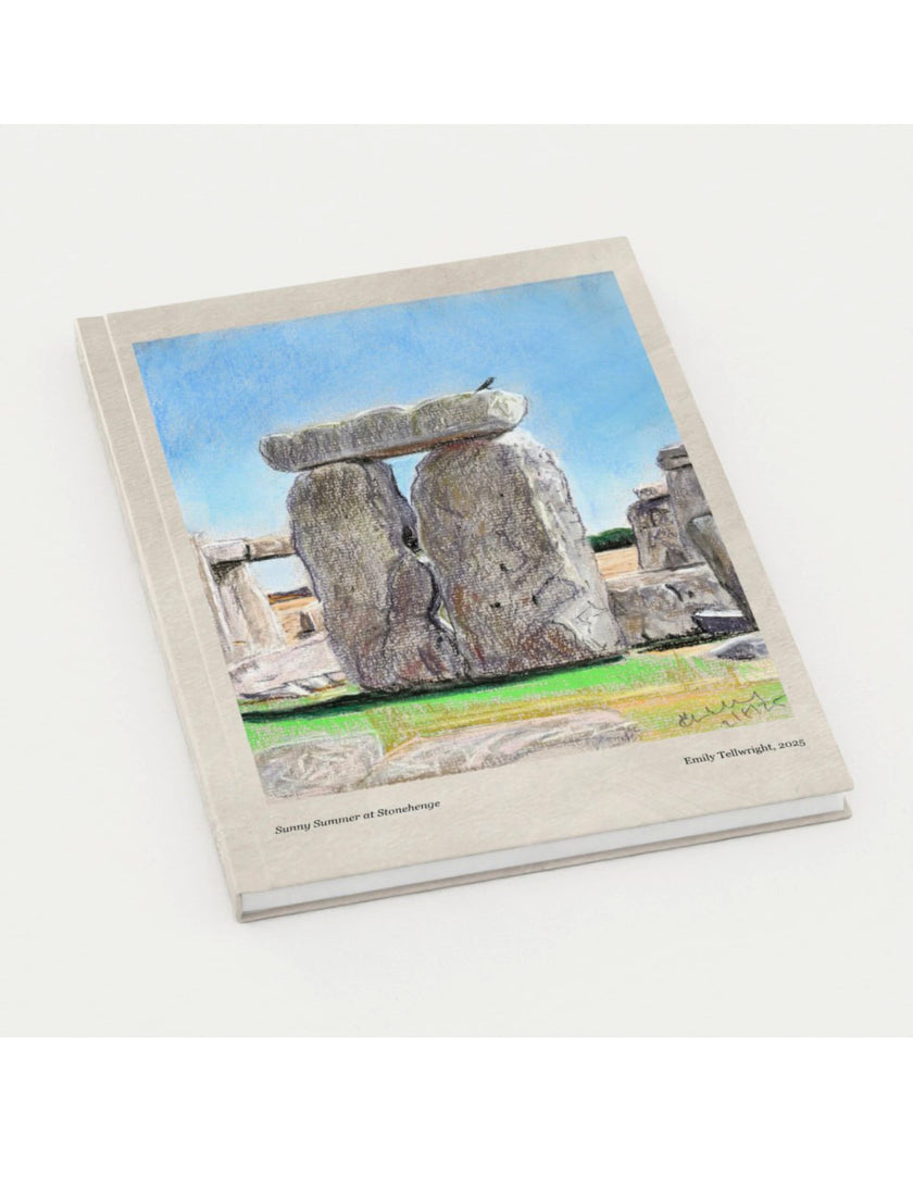 Sunny Summer at Stonehenge hardback notebook
