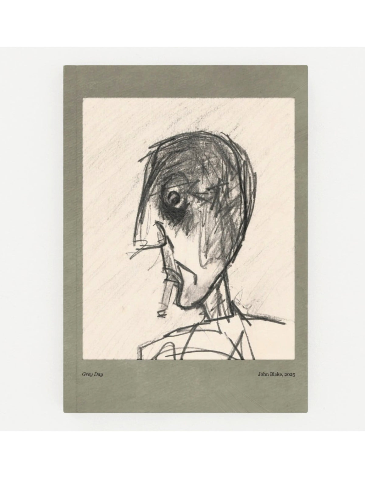 Grey Day Hardback Notebook, A5 Plain Paper