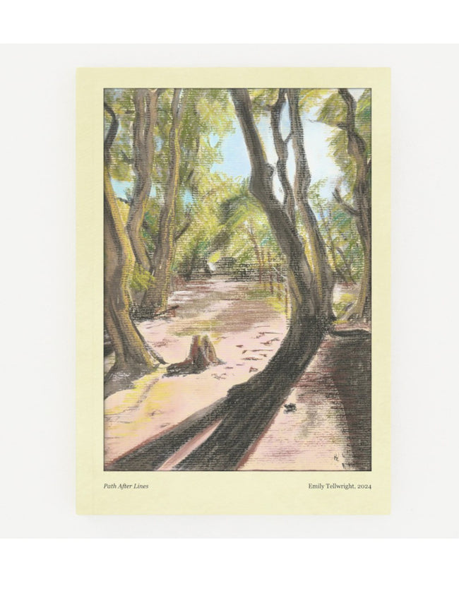 Path After Lines Hardback Notebook, A5 Plain Paper
