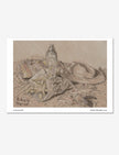 At the seaside art print by Emily tellwright
