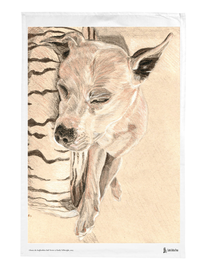 Chance the Staffordshire Bull Terrier Tea Towel
