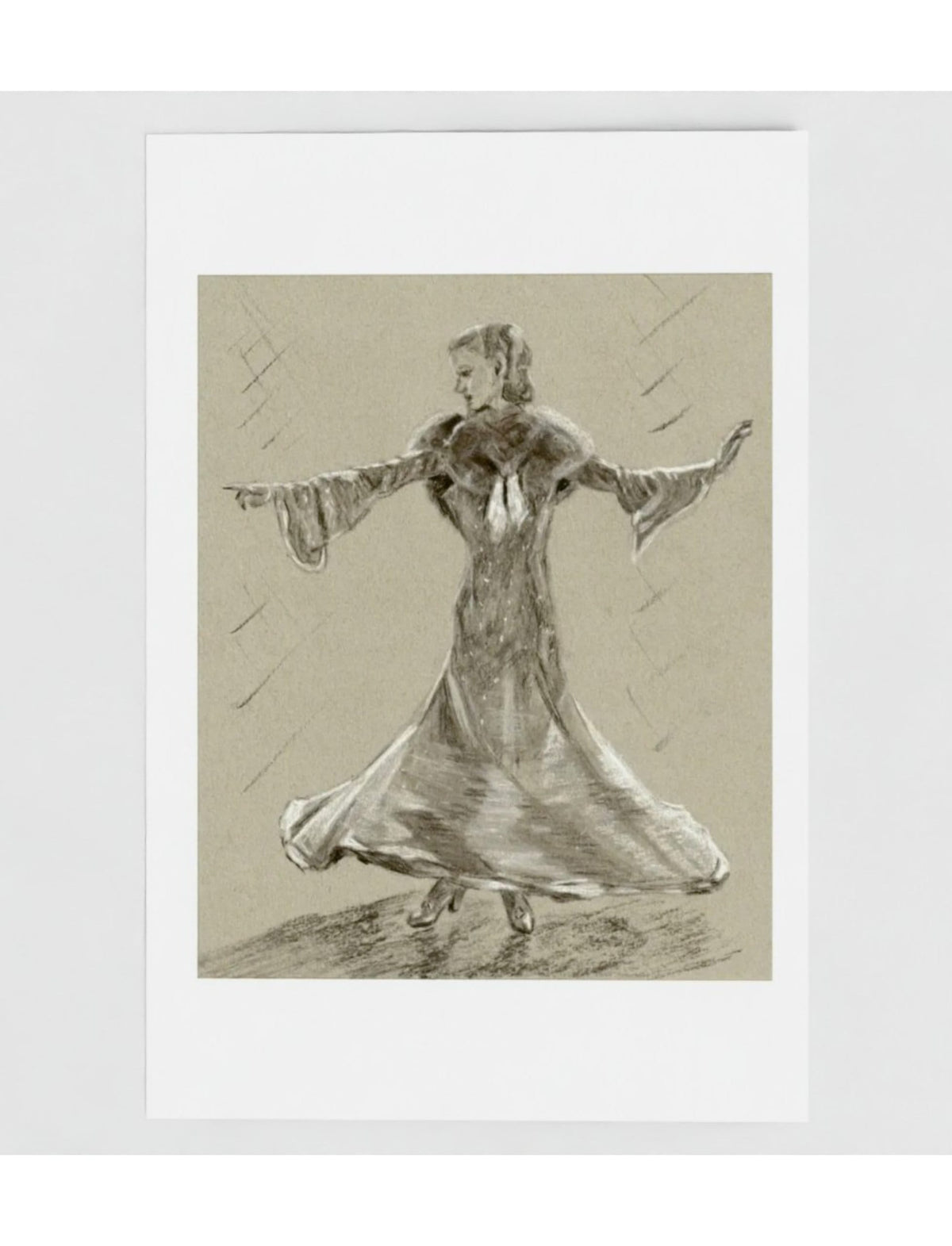Ginger no 4: let's face the music and dance greetings card