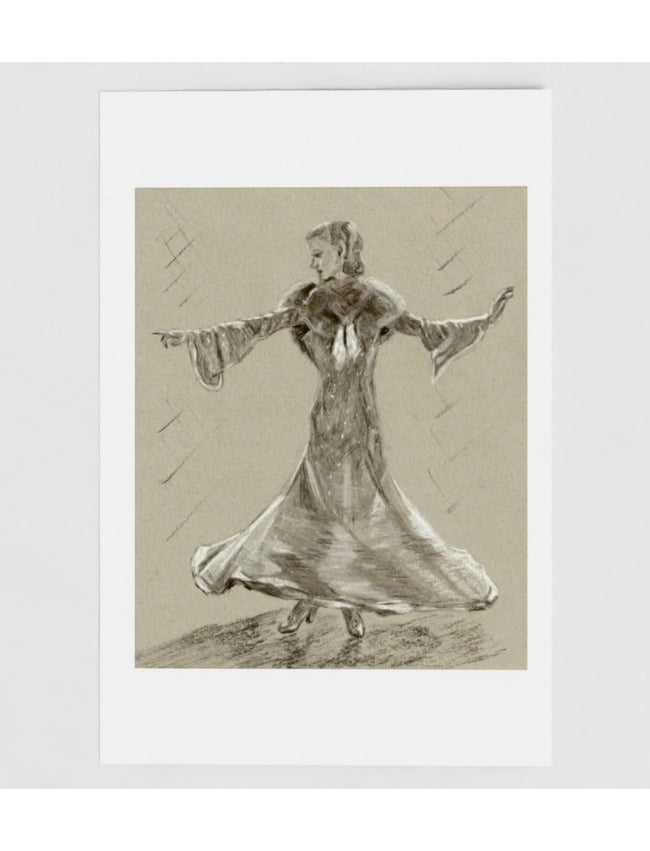 Ginger no 4: let's face the music and dance greetings card