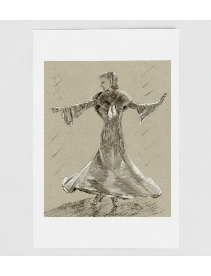 Ginger no 4: let's face the music and dance greetings card
