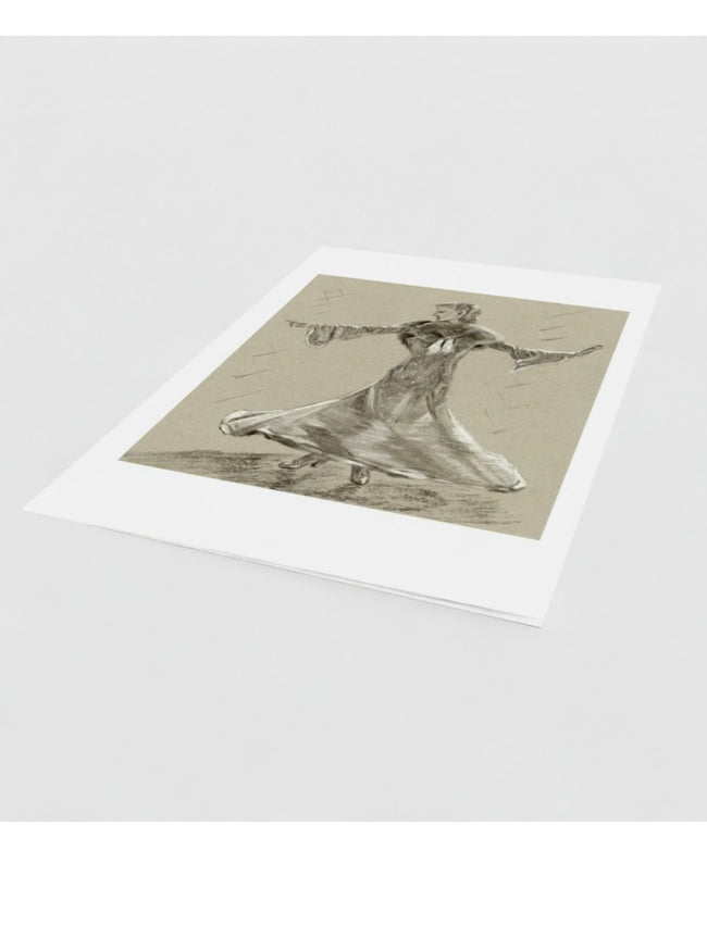 Ginger number 4: let's face the music and dance greetings card