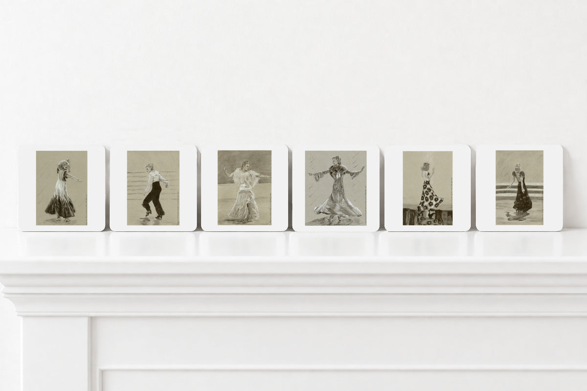 Ginger Rogers Coaster Set