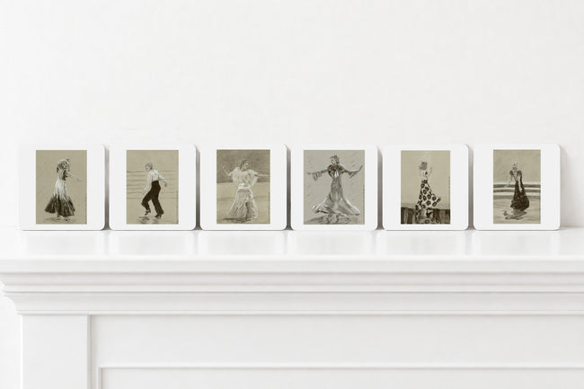 Ginger Rogers Coaster Set