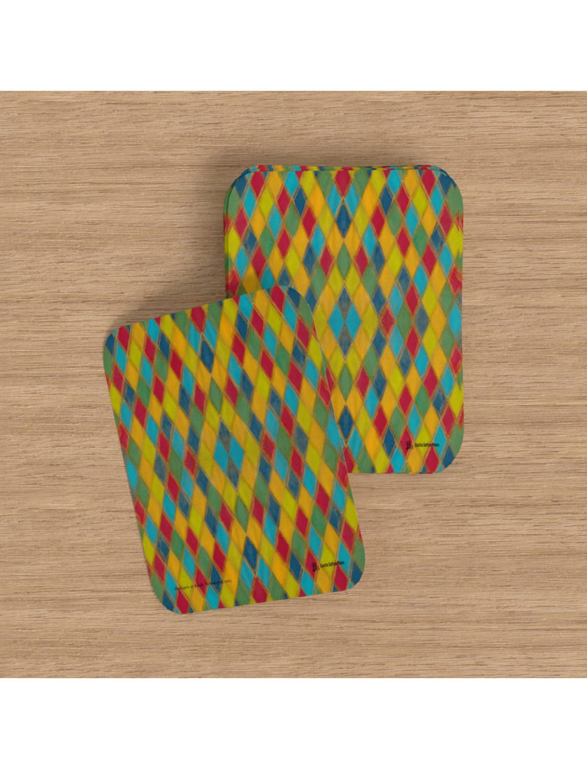 Harlequin playing cards featuring a handpainted design by Emily Tellwright