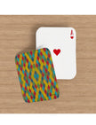 Harlequin playing cards featuring a handpainted design by Emily Tellwright