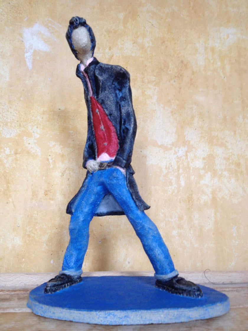 Ceramic Sculpture of a Teddy Boy