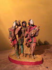 Ceramic sculpture of medieval minstrels