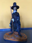Ceramic sculpture of a Pilgrim Father preacher