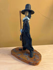 Ceramic sculpture of a Pilgrim Father preacher