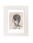 Grey day art print mounted