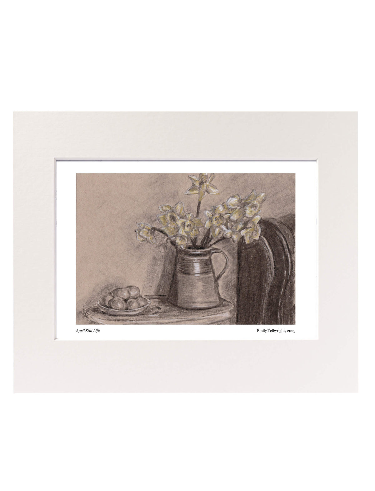 April Still Life mounted art print