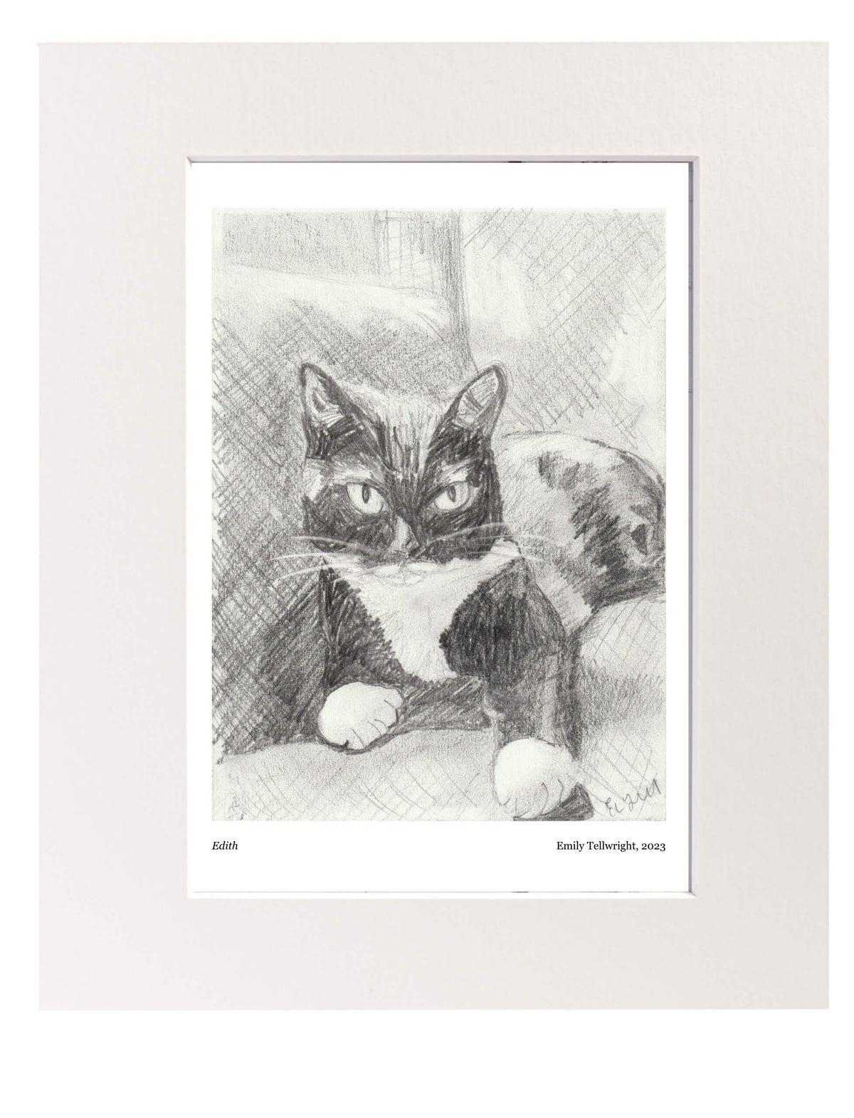 Edith Art Print Mounted