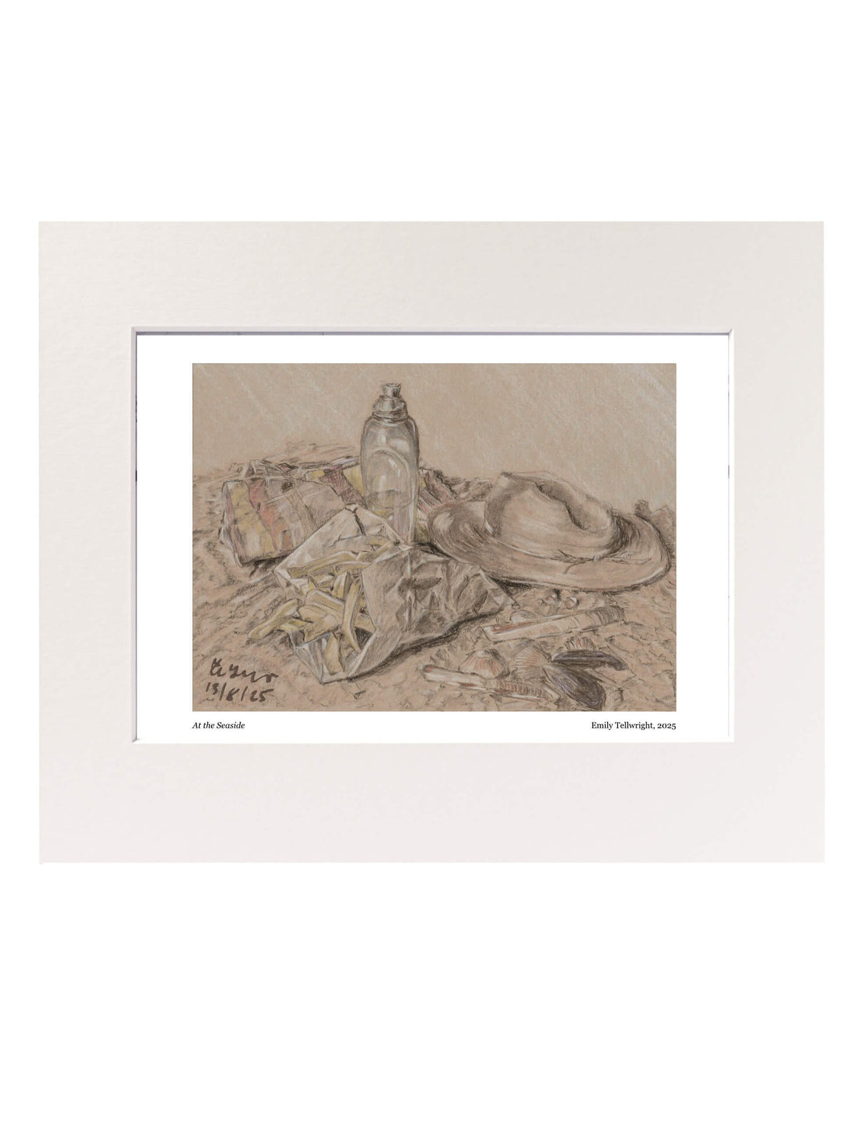 Mounted At the Seaside Art Print
