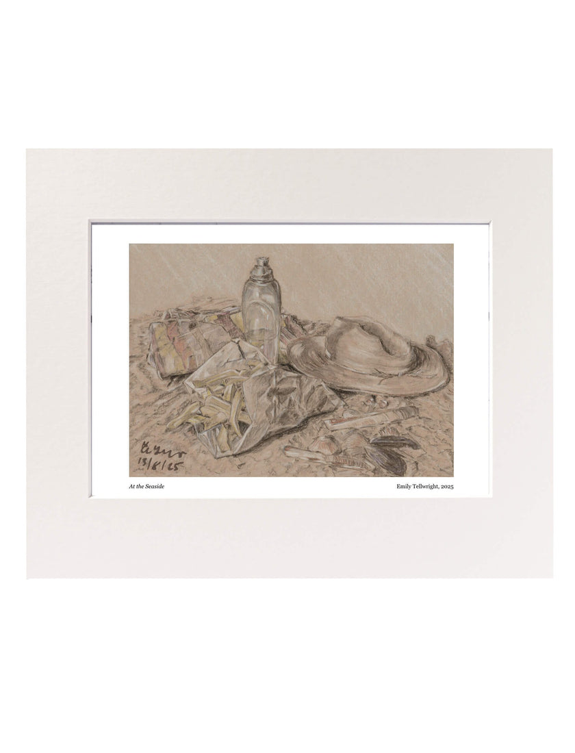 Mounted At the Seaside Art Print
