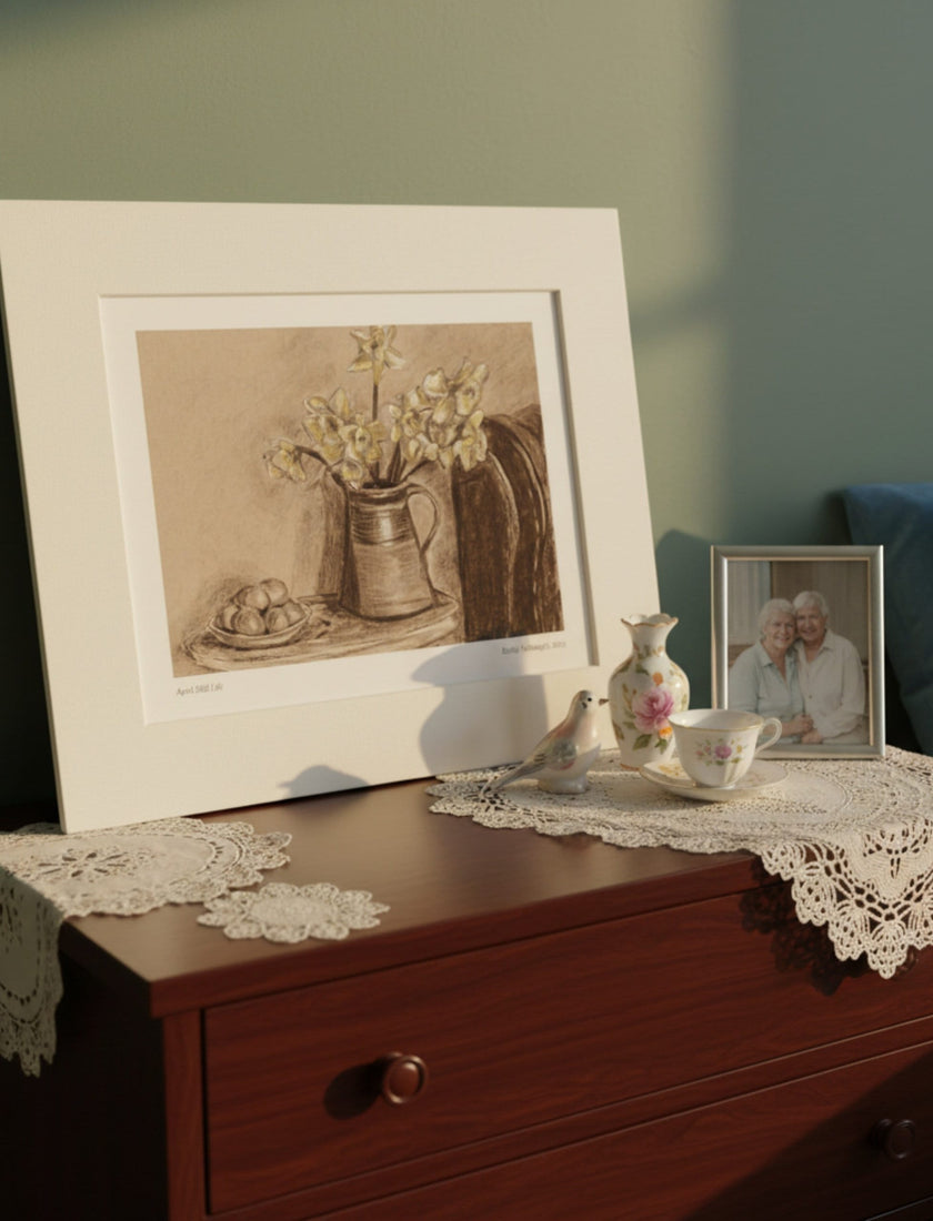 April Still Life Mounted Art Print, 14