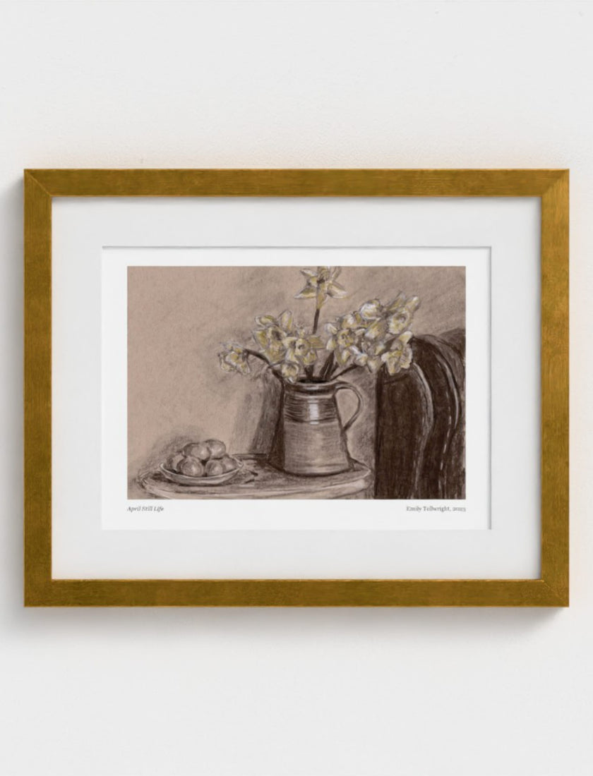 April Still Life Framed Art Print