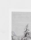 Snowy Fir Tree Art Print A4