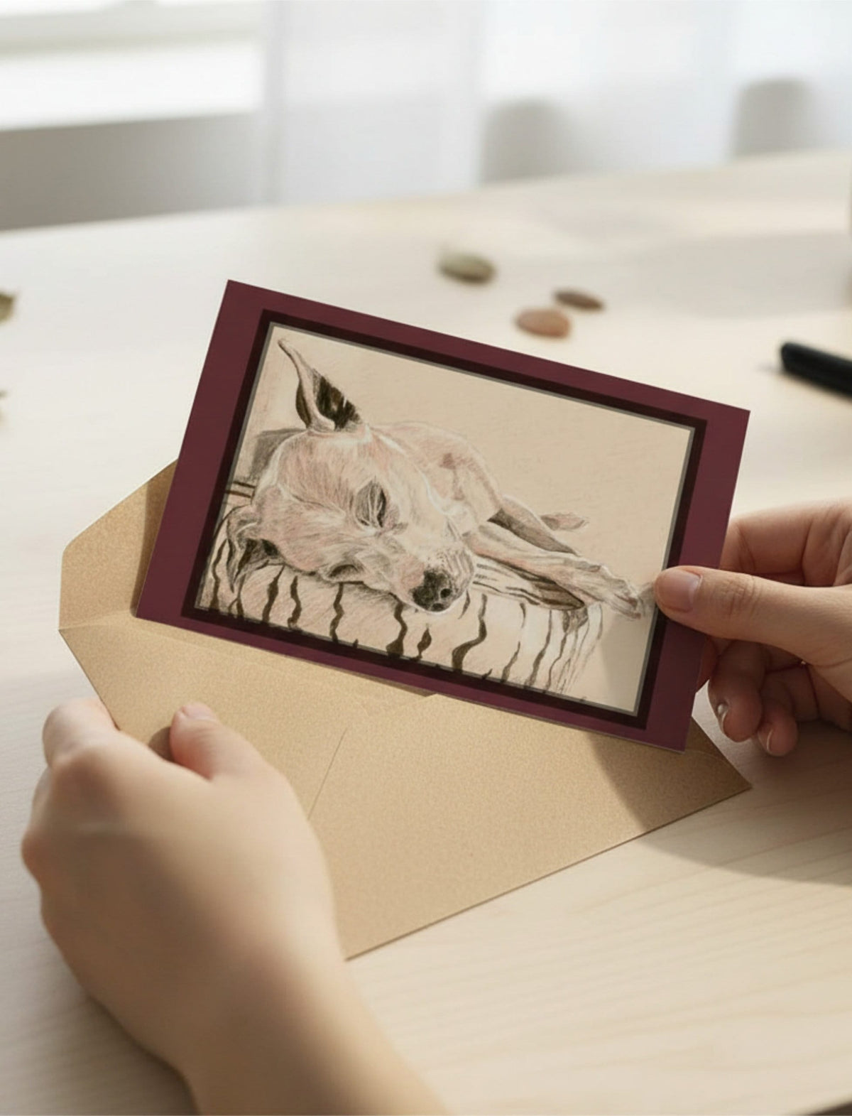 Chance the Staffordshire Bull Terrier Greetings Card