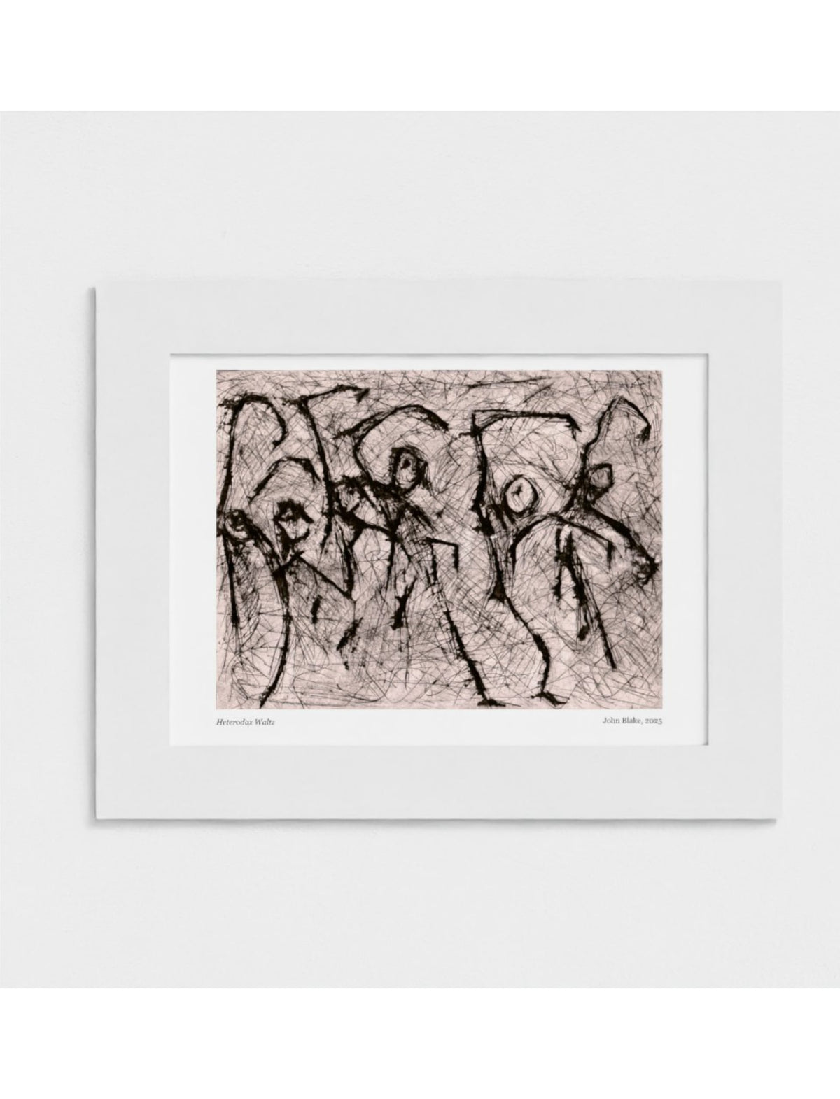 Heterodox Waltz mounted art print