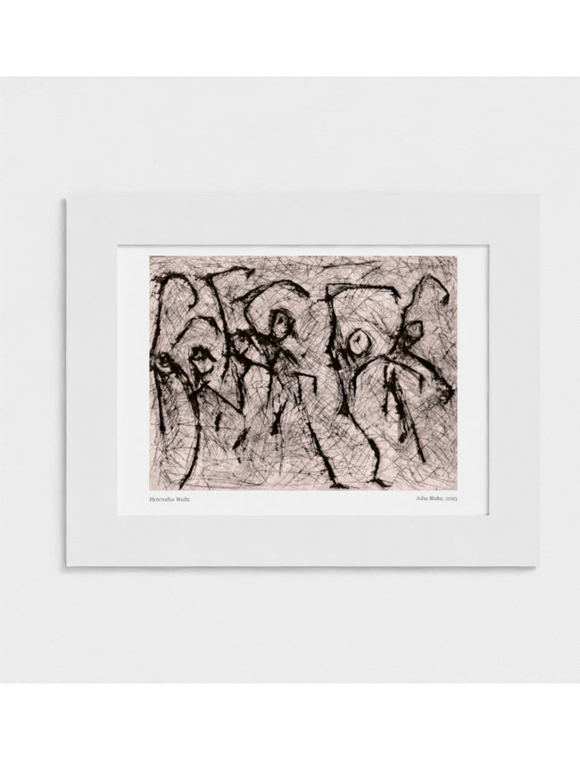 Heterodox Waltz mounted art print