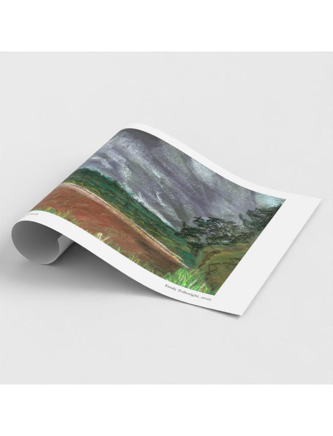 Summer Storm Near Witley Court Art print