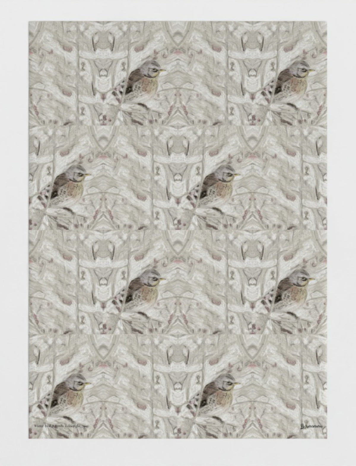 Winter Bird Wrapping Paper