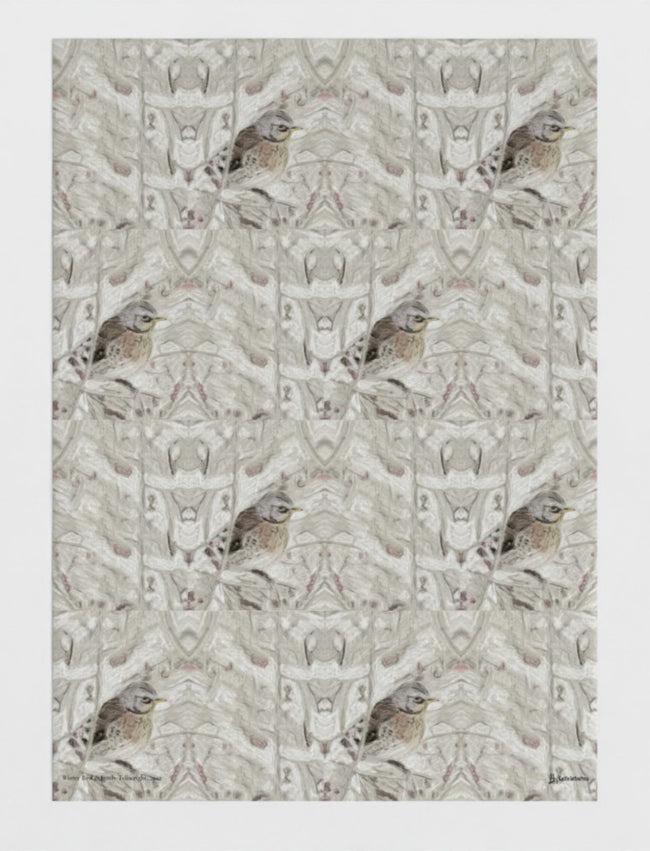 Winter Bird Wrapping Paper