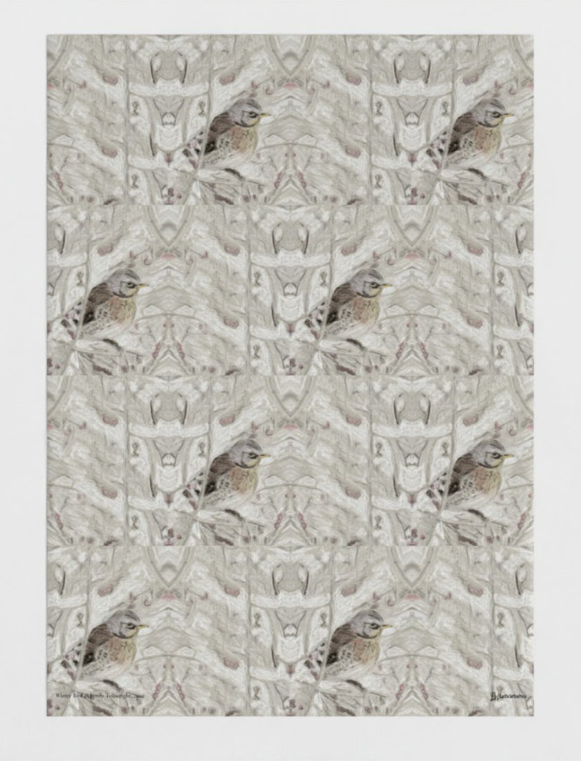 Winter Bird Wrapping Paper