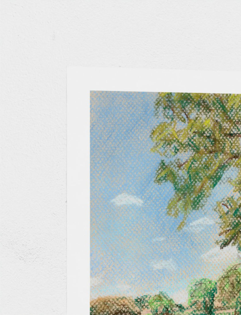The view from St Mary's Kempley Art Print