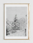 Snowy Fir Tree Greetings card
