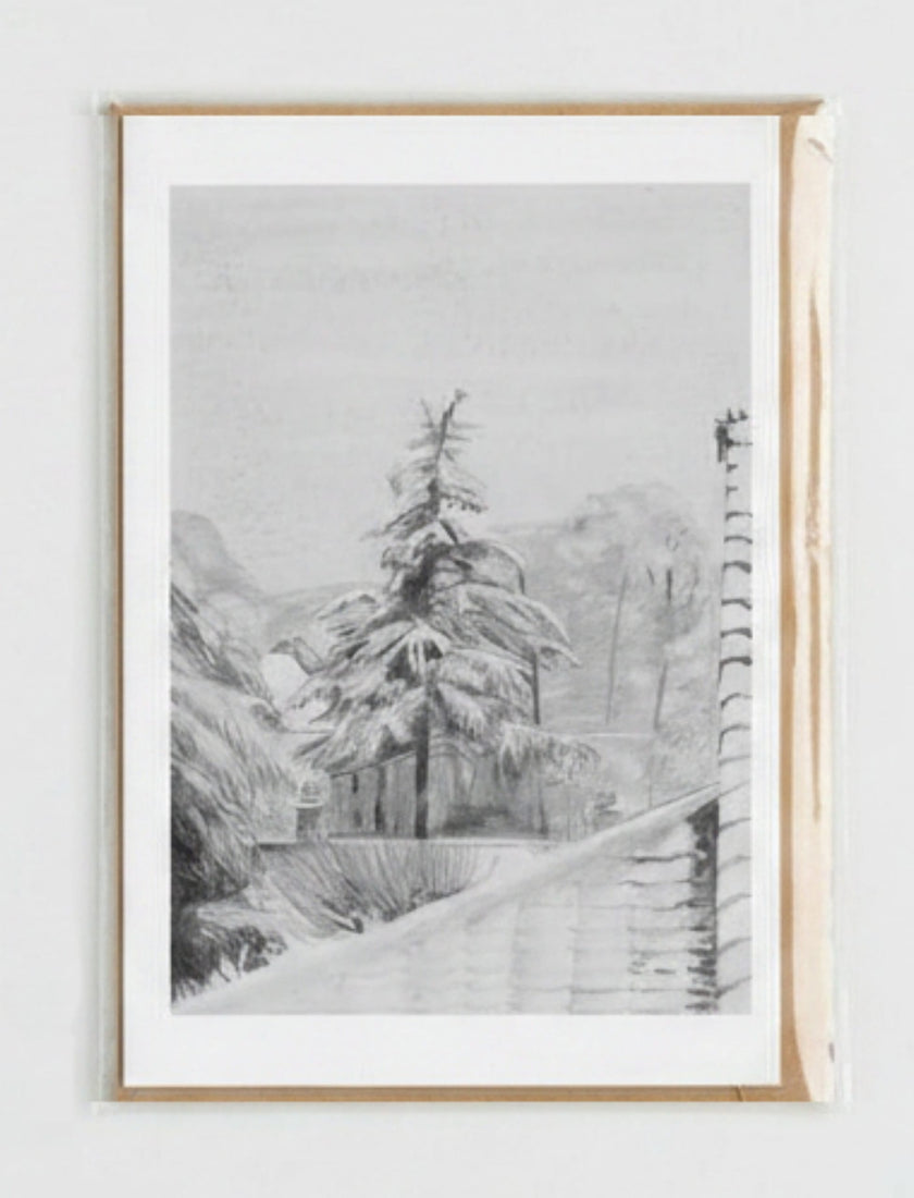 Snowy Fir Tree Greetings card