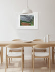 Summer Storm Near Witley Court Mounted Art Print on wall above a dining table