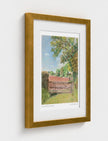 the view from St Mary's Kempley Framed Art Print