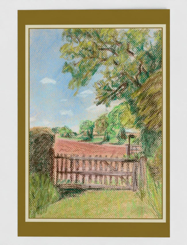 View from St Marys Kempley greetings Card
