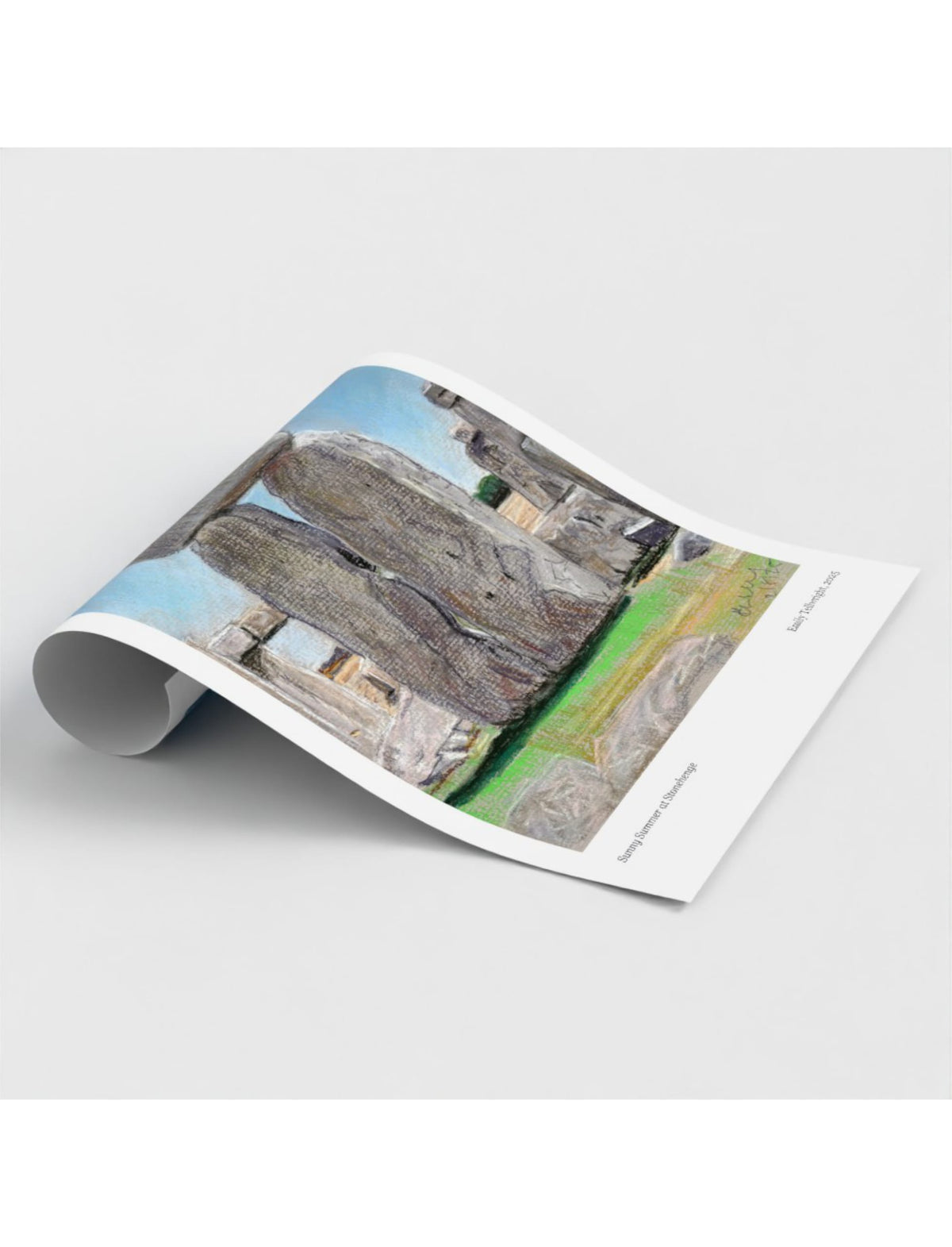 Sunny Summer at Stonehenge Art Print
