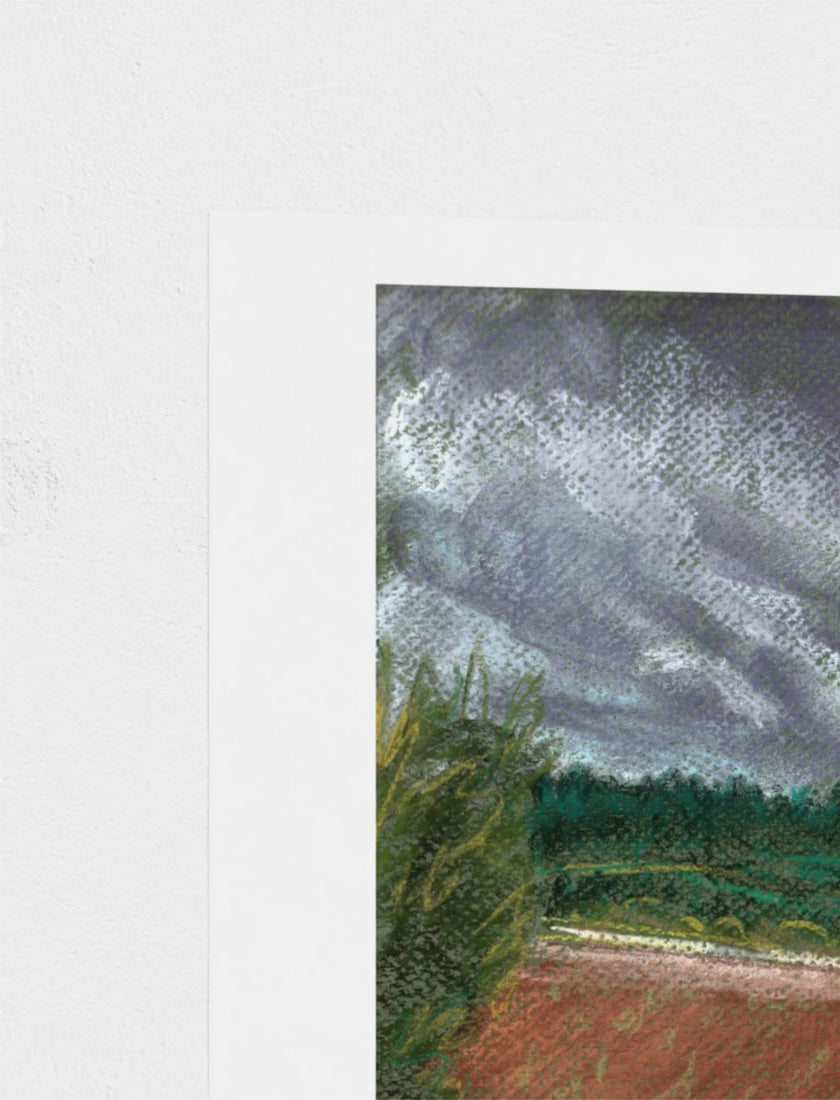 Summer Storm Near Witley Court Art print