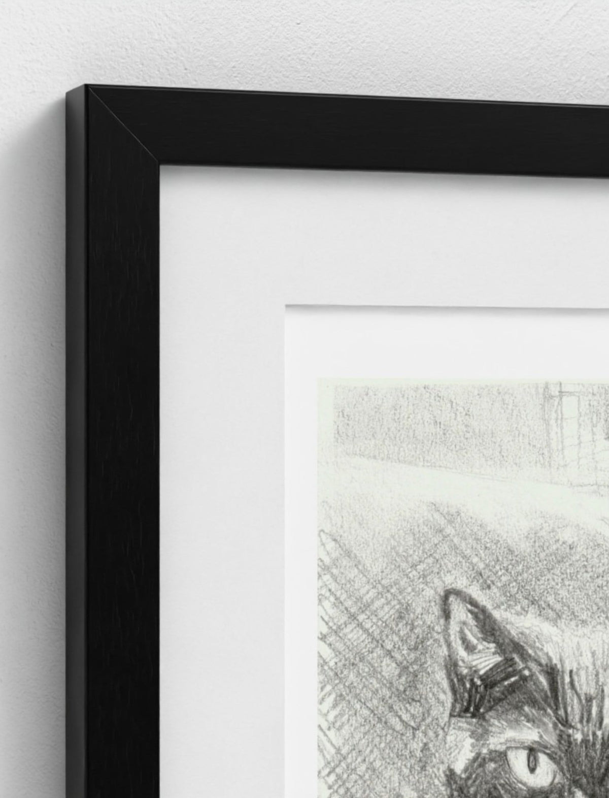 Edith the Cat Framed Art Print