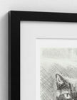 Edith the Cat Framed Art Print
