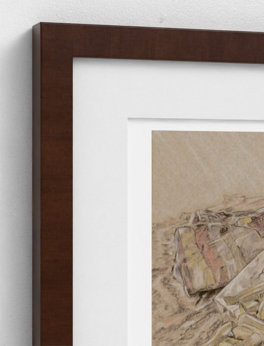 At the Seaside Framed Art Print