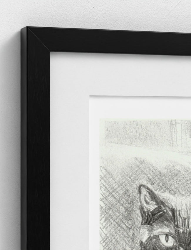 Edith the Cat Framed Art Print