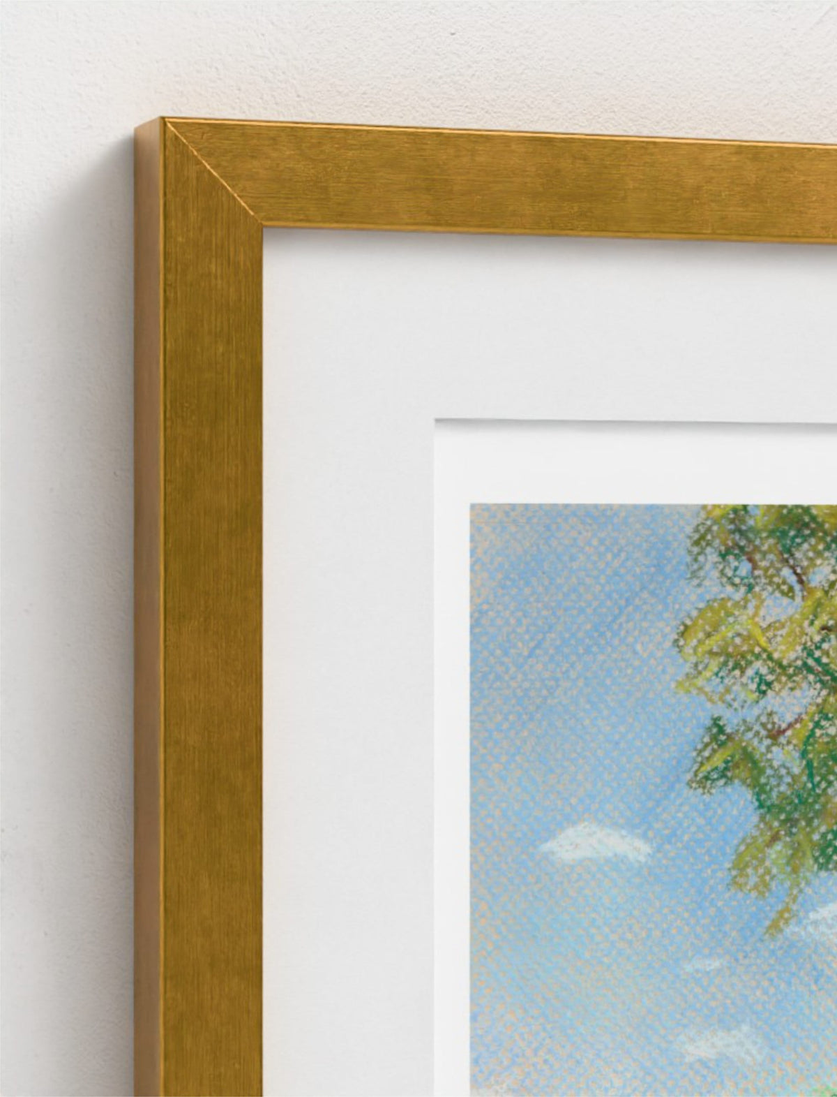 the view from St Mary's Kempley Framed Art Print
