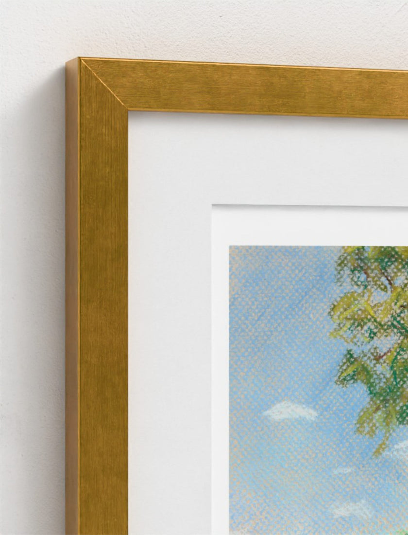 the view from St Mary's Kempley Framed Art Print
