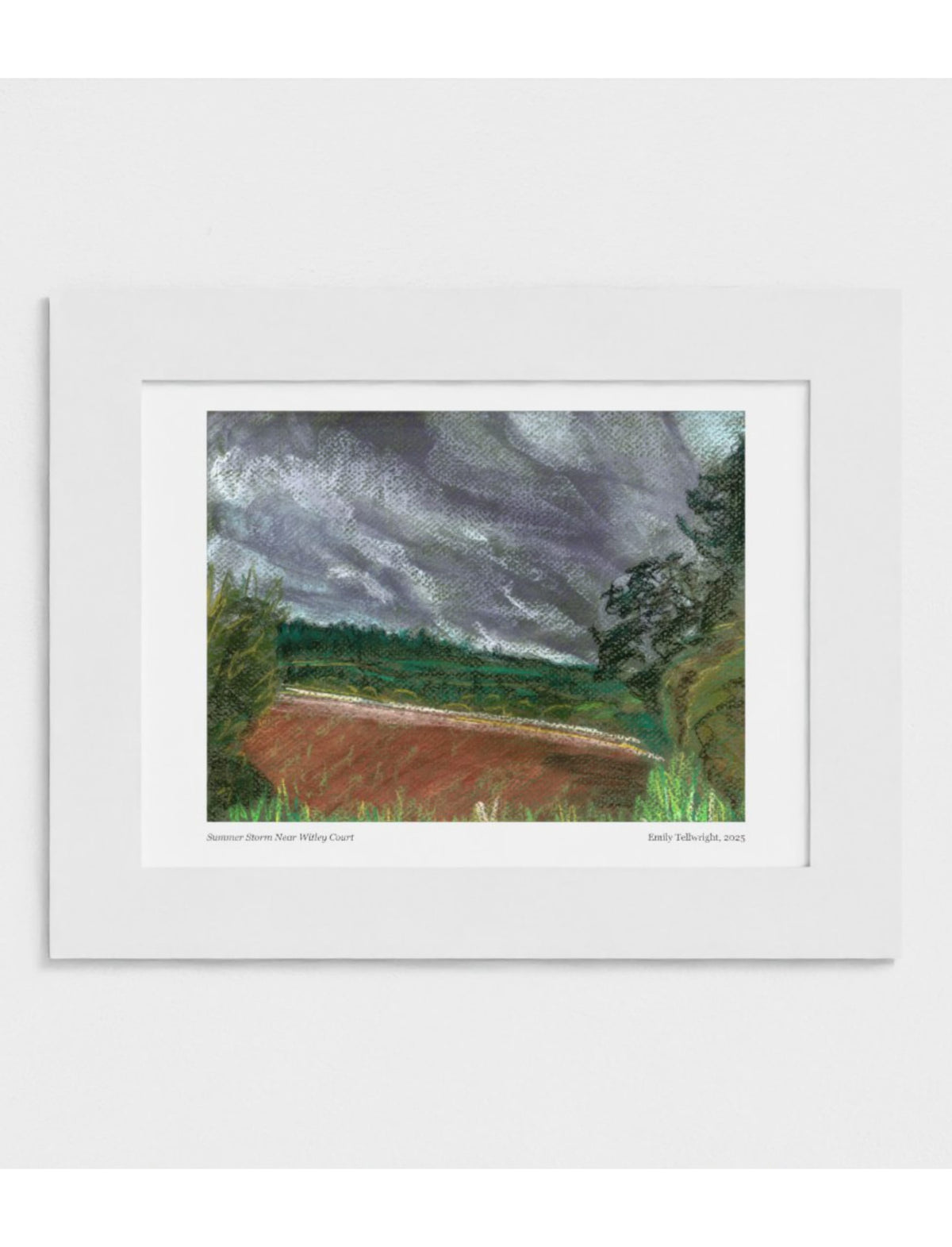 Summer Storm Near Witley Court Mounted Art Print