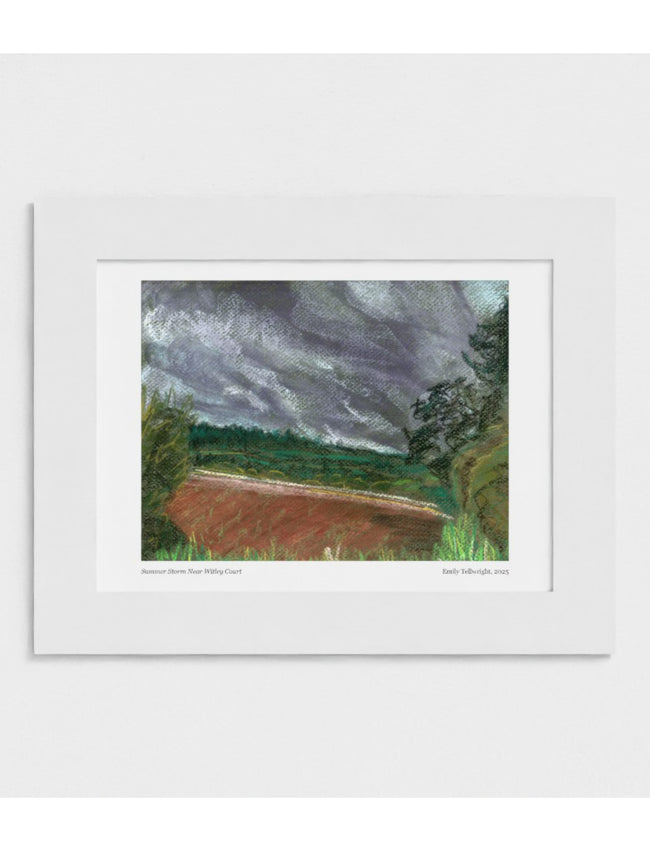 Summer Storm Near Witley Court Mounted Art Print
